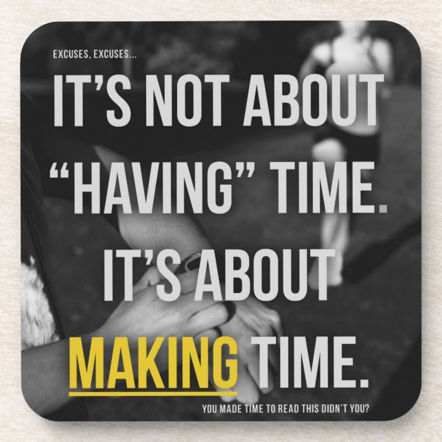 Fitness and Bodybuilding Motivation Coaster (Front)