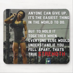 Fitness and Gym Motivation Mouse Pad