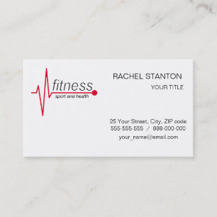 Fitness and sport business card