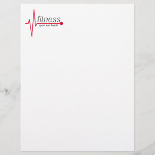 Fitness and sport custom letterhead