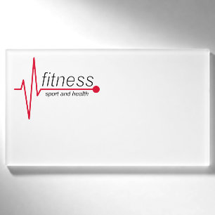 Fitness and sport name tag