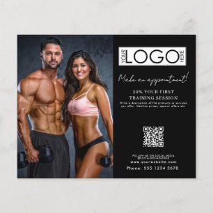 Fitness Appointment Personal Trainer Business Logo Flyer