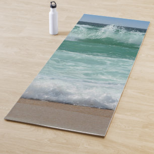 Fitness Beach Seaside Sea Waves Sand Trendy Yoga M Mat