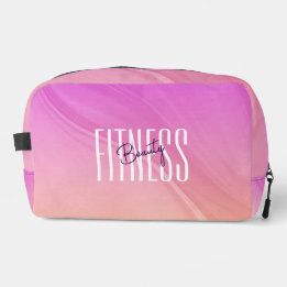 Fitness Beauty Modern Pink Gradient Toiletry Bag