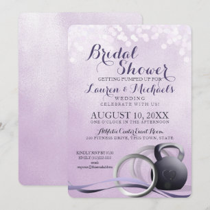 Fitness Body Building Bridal Shower Invitation
