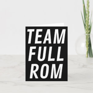 Fitness Bodybuilding Gym Team Full Rom Card