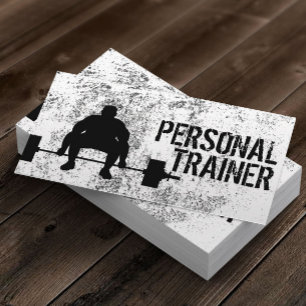 Fitness Bodybuilding Personal Trainer Professional Business Card
