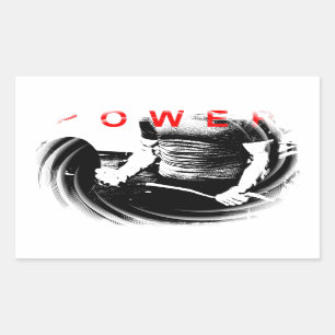 Fitness Bodybuilding Rectangular Sticker