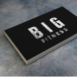 Fitness Bodybuilding Trainer Bold Grunge Text Business Card<br><div class="desc">Professional Grunge Bold Text Fitness Trainer Business Cards.</div>