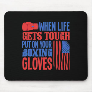 Fitness Boxing Ring - Boxing Gloves - I Love Kickb Mouse Pad
