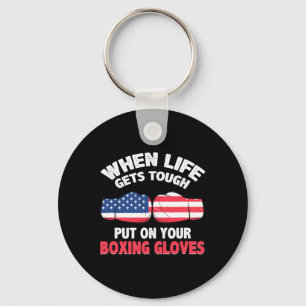 Fitness Boxing Ring - I Love Kickboxing Key Ring