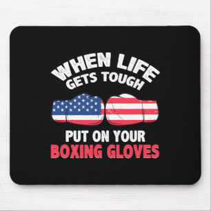 Fitness Boxing Ring - I Love Kickboxing Mouse Pad