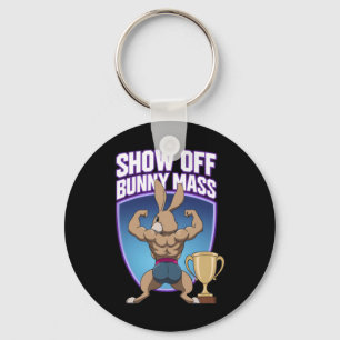 Fitness Bunny Bodybuilders Muscle Building Funny R Key Ring
