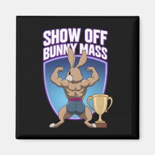 Fitness Bunny Bodybuilders Muscle Building Funny R Magnet