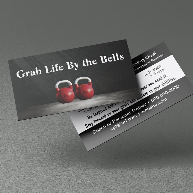 Fitness Business Card (Grab Life by the Bells)