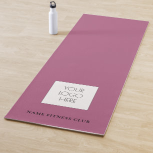 Fitness Business Logo Template Workout Yoga Mat