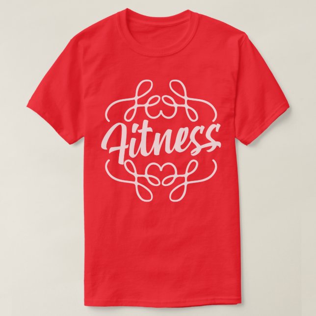 Fitness calligraphy T-Shirt (Design Front)