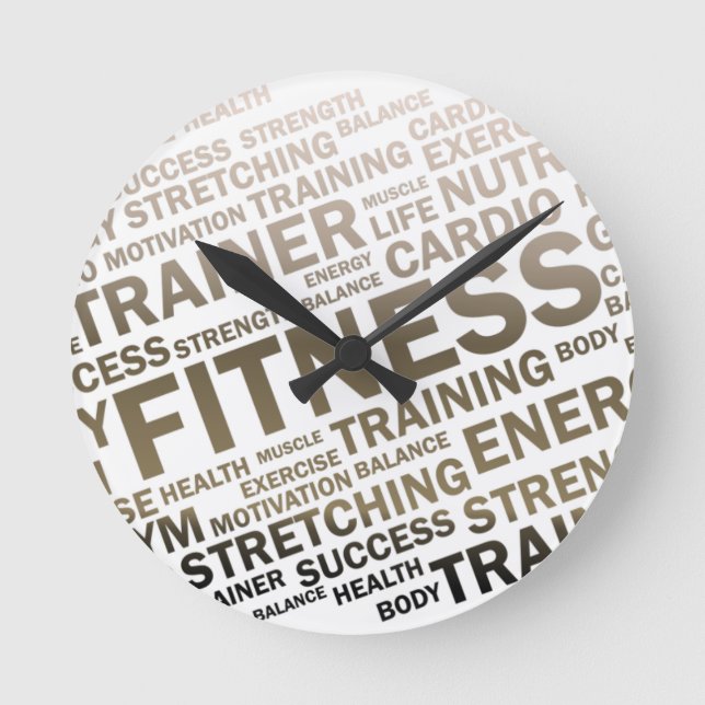 Fitness Centre/Personal Trainer Wall Clock (Front)