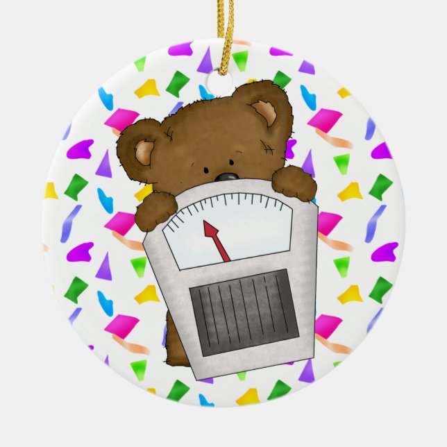 Fitness! Ceramic Ornament (Front)