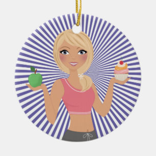 Fitness! Ceramic Ornament