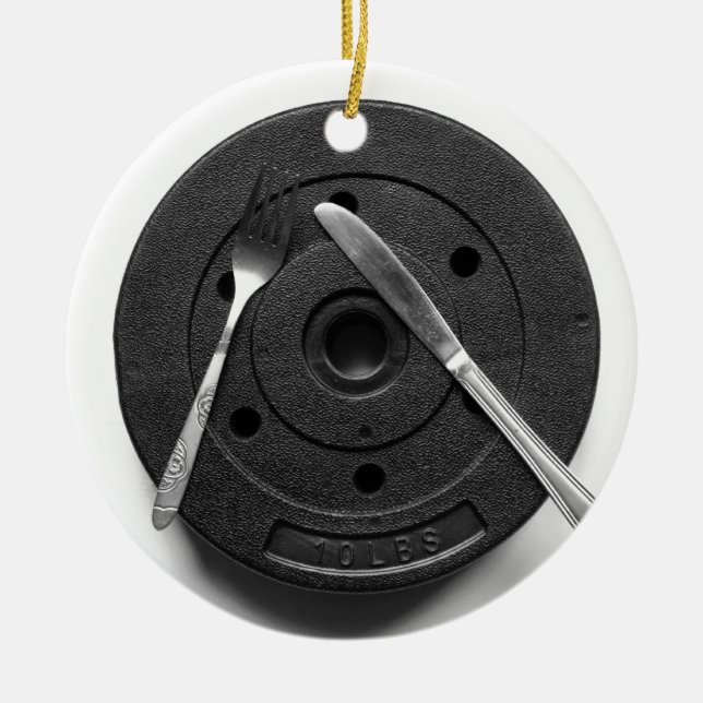 Fitness Ceramic Ornament (Front)