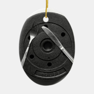 Fitness Ceramic Ornament