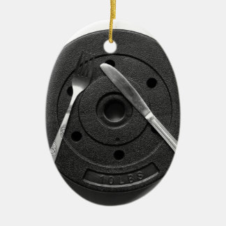 Fitness Ceramic Ornament