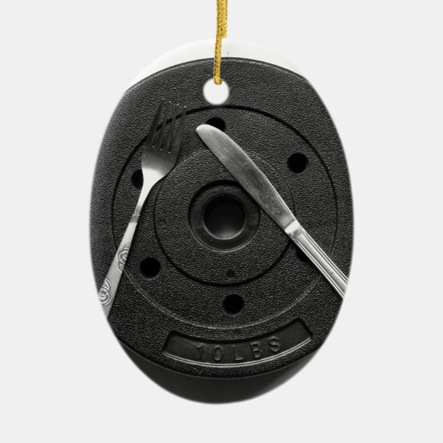 Fitness Ceramic Ornament (Front)