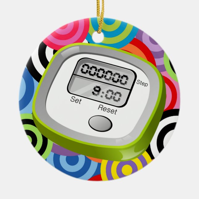 Fitness! Ceramic Ornament (Front)