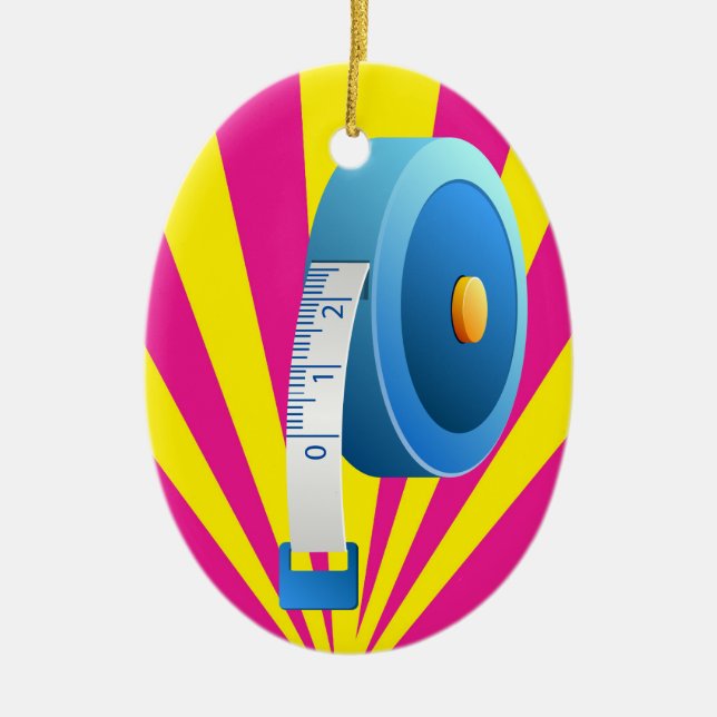 Fitness! Ceramic Tree Decoration (Front)