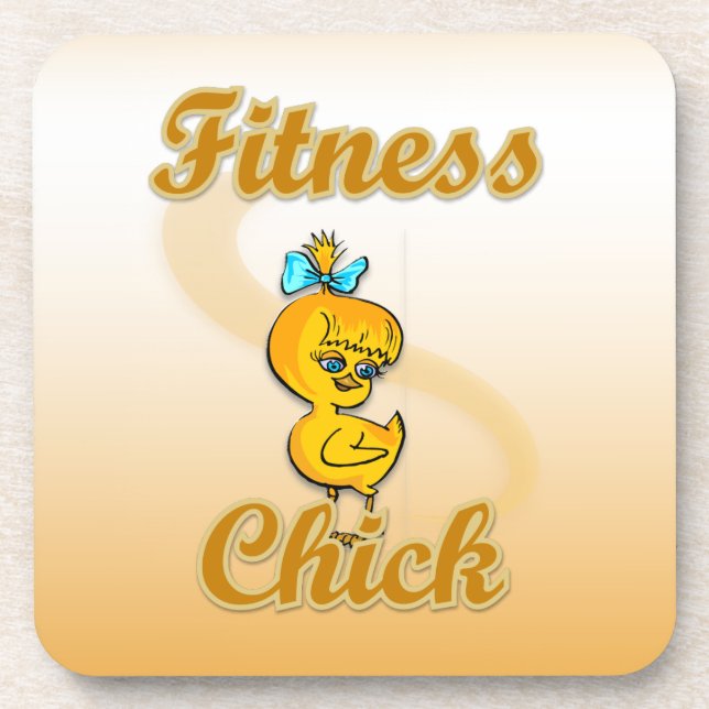 Fitness Chick Coaster (Front)
