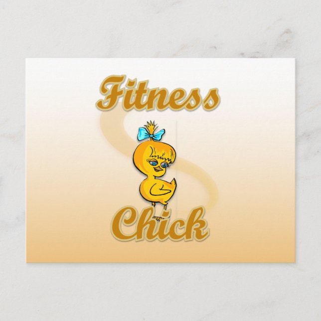 Fitness Chick Postcard (Front)