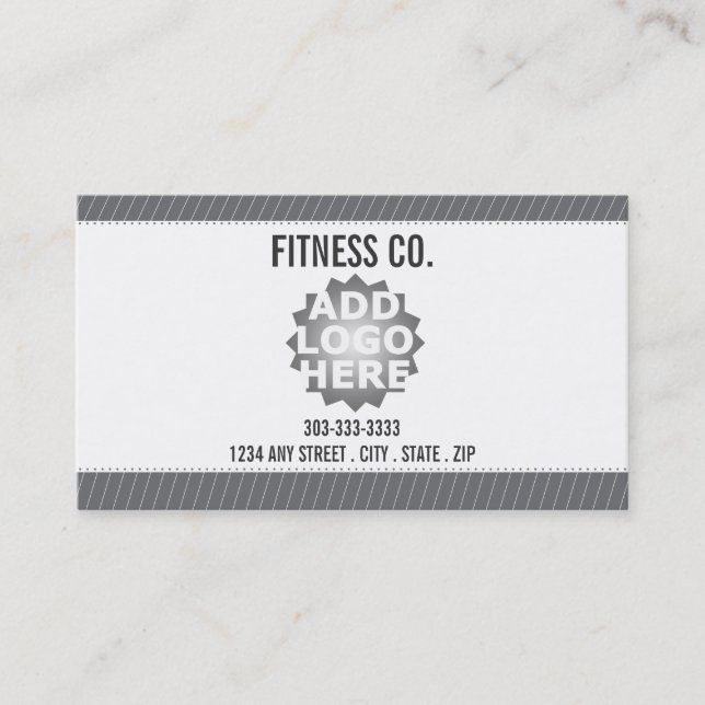 Fitness Class Business Card 10 Class Pass Card (Front)