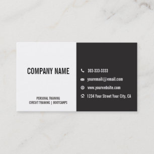 Fitness Class Referral Business Card