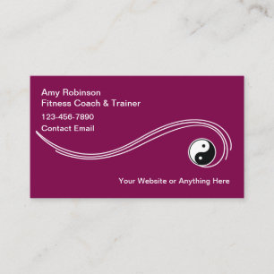 Fitness Coach And Trainer Modern Unique Business Card