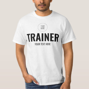 Fitness Coach Personal Trainer Upload Logo Mens T-Shirt
