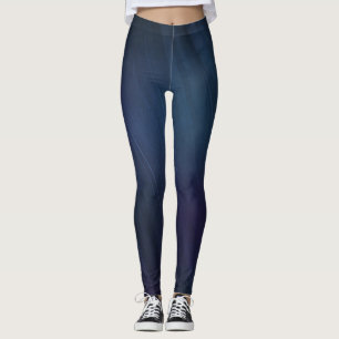 Fitness Compression Leggings - Blue Night Sky