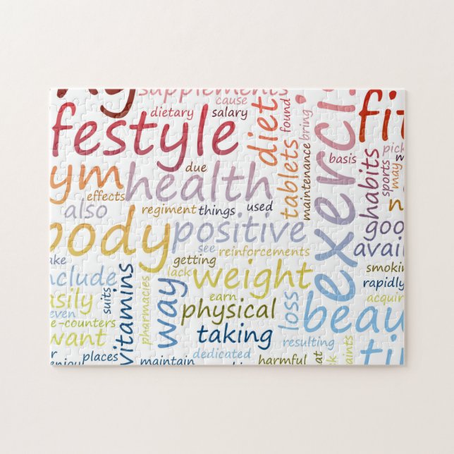 Fitness Concept for Weight Loss and Health Jigsaw Puzzle (Horizontal)