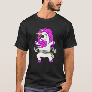 Fitness Dance Unicorn Hula Hoop T-Shirt