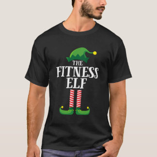 Fitness Elf Matching Family Group Christmas Party  T-Shirt