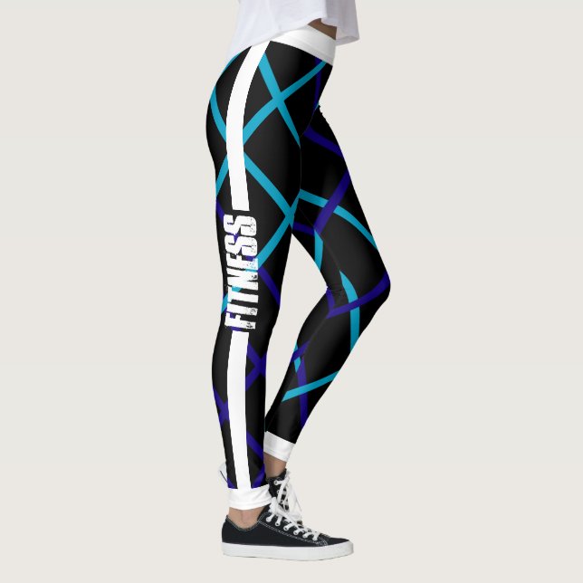 Fitness/Energy (White Trim) Leggings (Right)