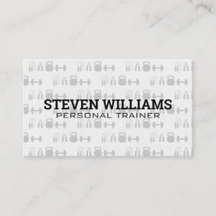 Fitness Equipment   Personal Trainer Business Card