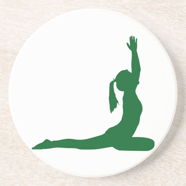 Fitness Female Exercise Coasters (Front)