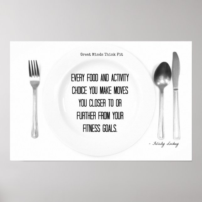 Fitness Food and Activity Choices! Poster (Front)