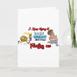 Fitness Funny Cartoon Design Card