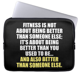 Fitness Funny Motivational Laptop Sleeve