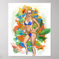 Fitness Girl Art - Physique bikini Girl Power