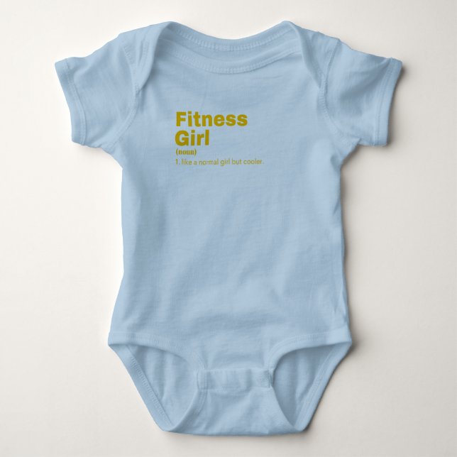 Fitness Girl - Fitness Baby Bodysuit (Front)