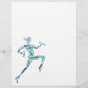 Fitness girl flyer