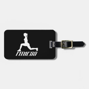 Fitness girl luggage tag